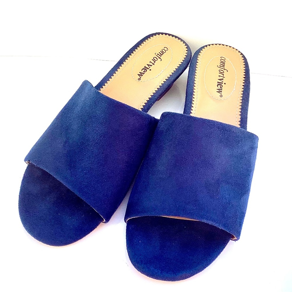 Comfortview The Capri Slip On Mule - 8M, Navy 06083 /  Pre-owned